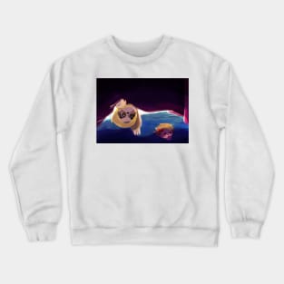 hedgehog under the bed Crewneck Sweatshirt